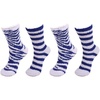 image:imageBambooMN Super Soft Warm Microfiber Fuzzy Team Spirit Socks 4 PairsGreyBlue