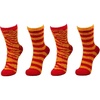 image:imageBambooMN Super Soft Warm Microfiber Fuzzy Team Spirit Socks 4 PairsRedYellow