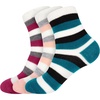 image:imageBambooMN Womens Double Layer Thick Cabin Winter Socks  3 PairsAsst C