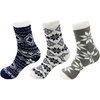 image:imageBambooMN Womens Extra Thick Plush Super Soft Warm Fuzzy Cozy Home Indoor Outdoor Cabin SocksAssorment B