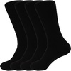 image:imageBambooMN Womens Extra Thick Wicking Rayon from Bamboo Socks  4 Pair Value PackBlack 4 Pairs