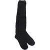 image:imageBambooMN Womens Fuzzy Knee High Socks  Polka Dots and Solid Colors  2 Sizes  1 Pair PackSolid Black
