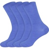 image:imageBambooMN Womens Rayon from Bamboo Fiber Socks  Moisture Wicking Classic Casual Dress SocksSolid Blue