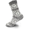 image:imageBambooMN Womens Slipper Socks  Thick Vintage Sweater Patterned Cabin Crew SocksGrey
