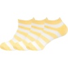 image:imageBambooMN Womens Super Soft Aloe Infused Fuzzy Nylon Spa Socks  Size 912  Assortment D  3 PairsYellow Stripes