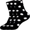 image:imageBambooMN Womens Super Soft Fuzzy Socks Polka Dot Gradient Snowflake Featherlight Cuff  Assorted Colors07 Coal