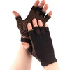 image:imageCopper D 1 Pair Black Copper Rayon from Bamboo Copper Compression Gloves1 Right  1 Left