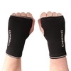image:imageCopper D Black Grey Bamboo Rayon Compression Wrist Sleeve Brace  Size Small Medium  1 PairBlack Grey