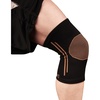 image:imageCopper D Copper Compression Knee Sleeve  Rayon from Bamboo Charcoal Copper Infused Knee Support BraceAll Black  Copper