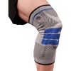 image:imageCopper D Copper Compression Knee Sleeve  Rayon from Bamboo Charcoal Copper Infused Knee Support BraceGrey  Blue