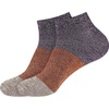 image:imageMens Bamboo Rayon Colored Superior Wicking Breathable Ankle Socks  2 Pair PacksMulticolor Purple Red Brown
