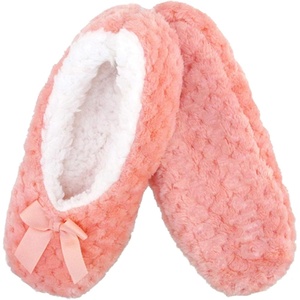 image:imageBambooMN Adult Soft Touch Tufted NonSlip SlipOn Lined Indoor Travel Cozy House Slippers03 Pink