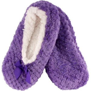 image:imageBambooMN Adult Soft Touch Tufted NonSlip SlipOn Lined Indoor Travel Cozy House Slippers14 Lilac Spray