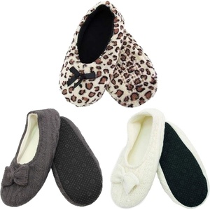 image:imageBambooMN Adult Soft Warm Cozy Fuzzy Indoor NonSlip Lined SlippersAssortment 1