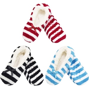 image:imageBambooMN Adult Soft Warm Cozy Fuzzy Indoor NonSlip Lined SlippersAssortment N08