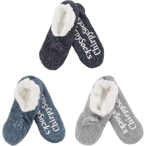 image:imageBambooMN Adult Women Soft Warm Cozy Fancy Yarn Slippers NonSlip Lined Socks Indoor Comfy House Travel SlippersFancy a