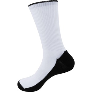 image:imageBambooMN Blank Sublimation Socks  Performance Crew Socks  12 PairsBlack Sole  Crew