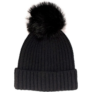 image:imageBambooMN Cozy Winter Christmas Theme Hat03 Black Beanie