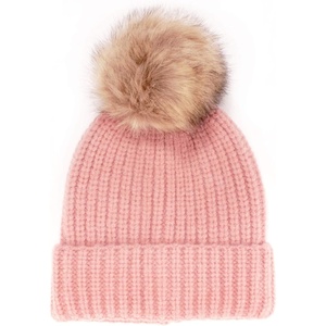image:imageBambooMN Cozy Winter Christmas Theme Hat04 Pink Beanie