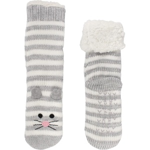 image:imageBambooMN Extra Thick Cozy Fuzzy Animal Thermal Cabin Plush Fleecelined Knitted Crew SocksThermal  Mouse 37