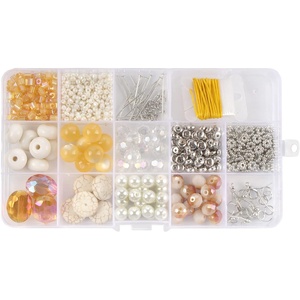 image:imageBambooMN JubileeYarn Bead Kit  Assortment 208 Orange Chrome Heart  600pcsYellow Stone  Assortment 224