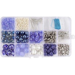 image:imageBambooMN JubileeYarn Bead Kit  Assortment 211 Cosmic Black  600pcsBlue Charm  Assortment 223