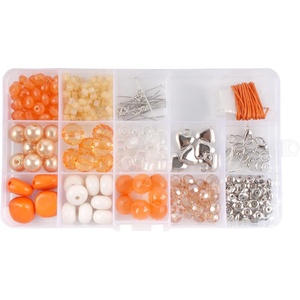 image:imageBambooMN JubileeYarn Bead Kit  Assortment 211 Cosmic Black  600pcsOrange Chrome Heart  Assortment 208