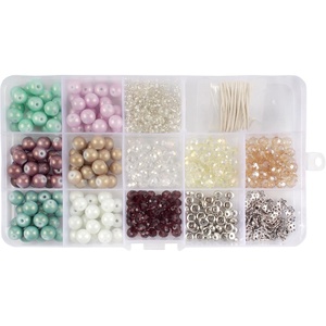image:imageBambooMN JubileeYarn Bead Kit  Assortment 218 Crystal Glass Beads and Alloy Accessories  600pcsAssortment 215