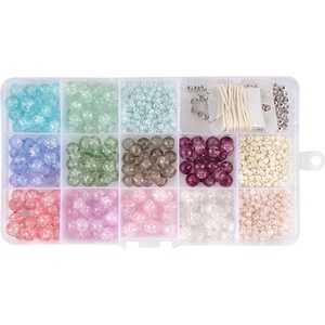 image:imageBambooMN JubileeYarn Bead Kit  Assortment 218 Crystal Glass Beads and Alloy Accessories  600pcsAssortment 218