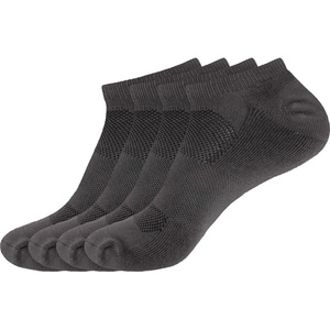 image:imageBambooMN Men and Womens Rayon from Bamboo Low Cut Ankle Socks for Sports Work and Everyday Wear  4 Pairs  Unisex Sizing03 Charcoal