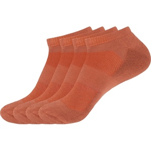 image:imageBambooMN Men and Womens Rayon from Bamboo Low Cut Ankle Socks for Sports Work and Everyday Wear  4 Pairs  Unisex Sizing05 Coral Brown