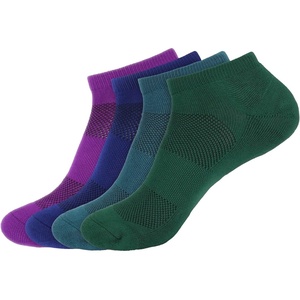 image:imageBambooMN Men and Womens Rayon from Bamboo Low Cut Ankle Socks for Sports Work and Everyday Wear  4 Pairs  Unisex SizingShades of Cool Tones 04  06  15  25