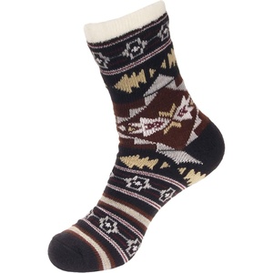 image:imageBambooMN Mens Cabin Double Layer Thick Soft Warm Fuzzy Comfy Home Socks 1 PairStyle 05