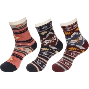 image:imageBambooMN Mens Cabin Double Layer Thick Soft Warm Fuzzy Comfy Home Socks 3 PairsAsst B