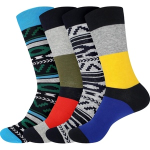 image:imageBambooMN Mens Cotton Colorful Design Fashion Novelty Dress Socks  Variety of Unique Styles and Colors4a