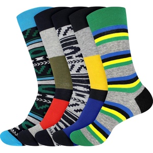 image:imageBambooMN Mens Cotton Colorful Design Fashion Novelty Dress Socks  Variety of Unique Styles and Colors5a