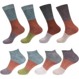 image:imageBambooMN Mens Rayon from Bamboo Fiber Classic Vintage Style Ultra Style Crew Ankle Socks Assortment PacksAssortment 8a