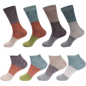 image:imageBambooMN Mens Rayon from Bamboo Fiber Classic Vintage Style Ultra Style Crew Ankle Socks Assortment PacksAssortment 8d