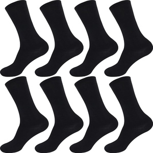 image:imageBambooMN Mens Rayon from Bamboo Fiber Moisture Wicking Classic Casual Dress SocksBlack  8 Prs