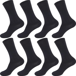 image:imageBambooMN Mens Rayon from Bamboo Fiber Moisture Wicking Classic Casual Dress SocksCharcoal  8 Prs