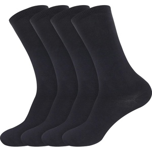 image:imageBambooMN Mens Rayon from Bamboo Fiber Moisture Wicking Classic Casual Dress SocksDark Grey