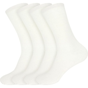 image:imageBambooMN Mens Rayon from Bamboo Fiber Moisture Wicking Classic Casual Dress SocksWhite 2