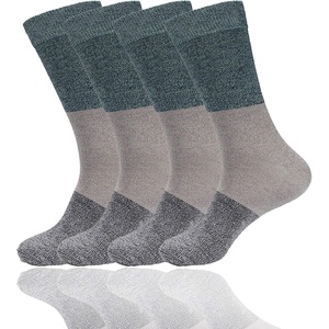 image:imageBambooMN Mens Rayon from Bamboo Fiber Stripe SocksBlue Grey Black