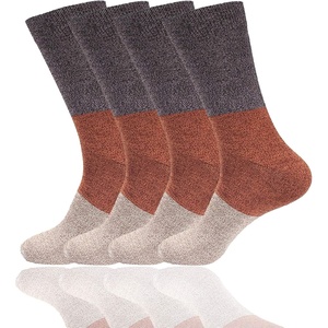 image:imageBambooMN Mens Rayon from Bamboo Fiber Stripe SocksPurple Red Brown