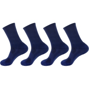 image:imageBambooMN Mens Rayon from Bamboo Fiber Ultra Breathable Wicking Supported Toe and Heel Crew SocksNavy