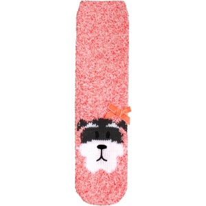 image:imageBambooMN Super Soft Cozy Warm Cute Animal NonSlip Fuzzy Crew Winter Socks 1 PairRaccoon