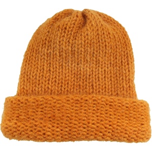 image:imageBambooMN Super Soft Hand Knit Winter Hat for Women Men and Children33 Tangerine
