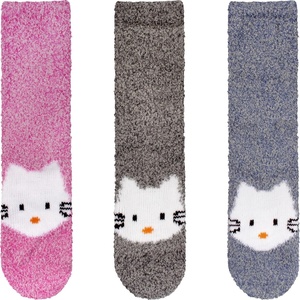 image:imageBambooMN Super Soft Warm Cute Animal Face NonSlip Fuzzy Crew Winter Home Socks Value PackAssortment 10