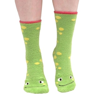 image:imageBambooMN Super Soft Warm Cute Womens Animal NonSlip Fuzzy Fluffy Crew Winter Home Socks11 Frog