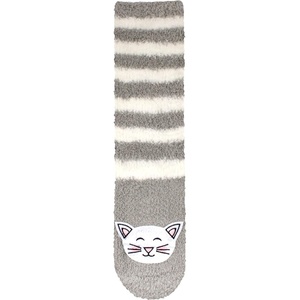 image:imageBambooMN Super Soft Warm Cute Womens Animal NonSlip Fuzzy Fluffy Crew Winter Home Socks16 Grey Cat